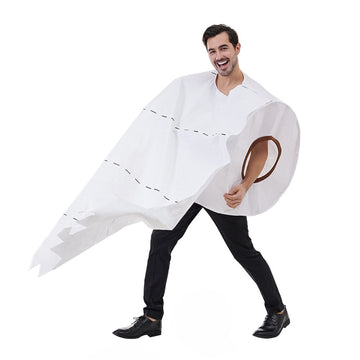 Funny Toilet Paper Cosplay Halloween Party Stage Costume