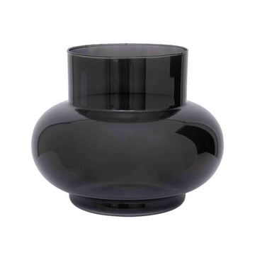 Black Recycled Vase Tummy B