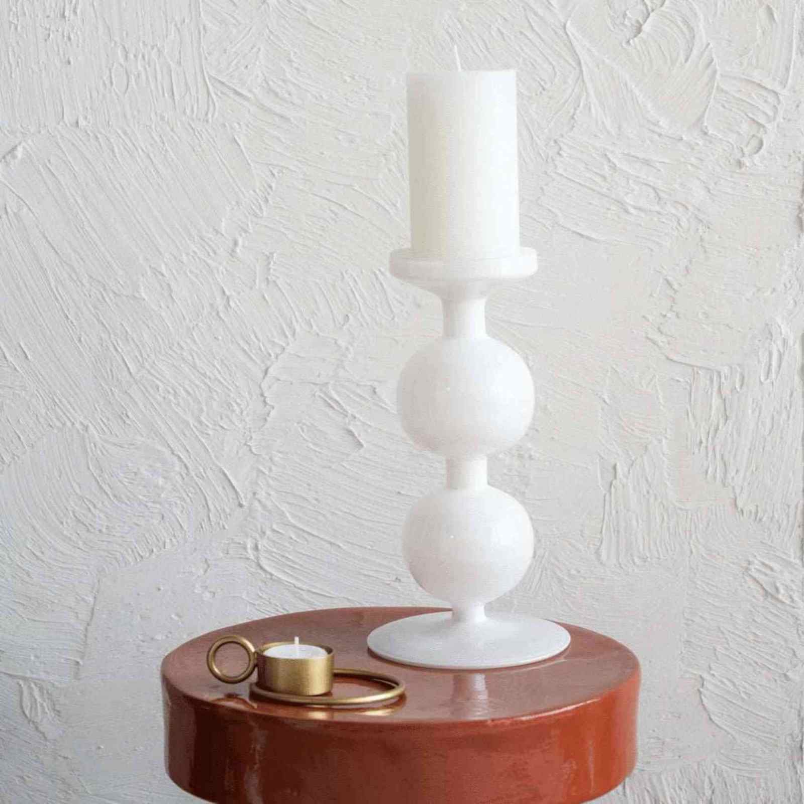 Candle Holder Recycled Glass Bulb