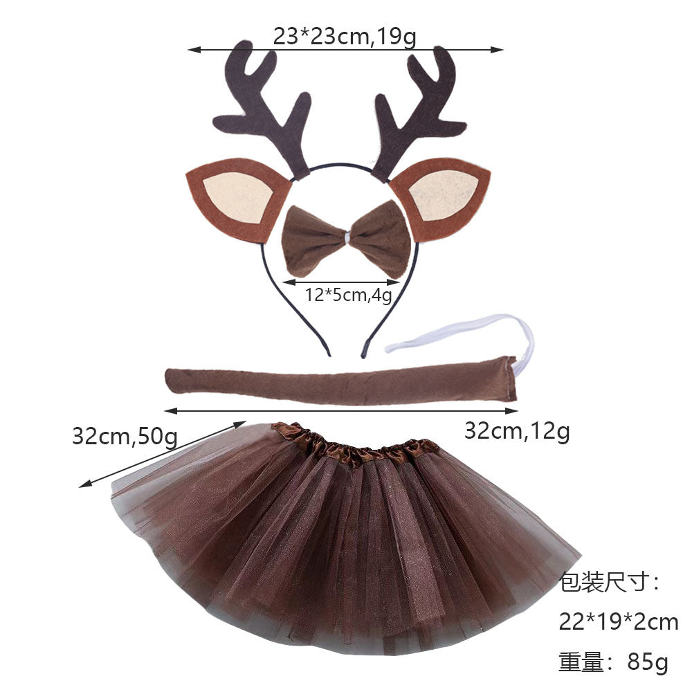 Christmas Reindeer Antler Headband Kids Costume Party Accessory