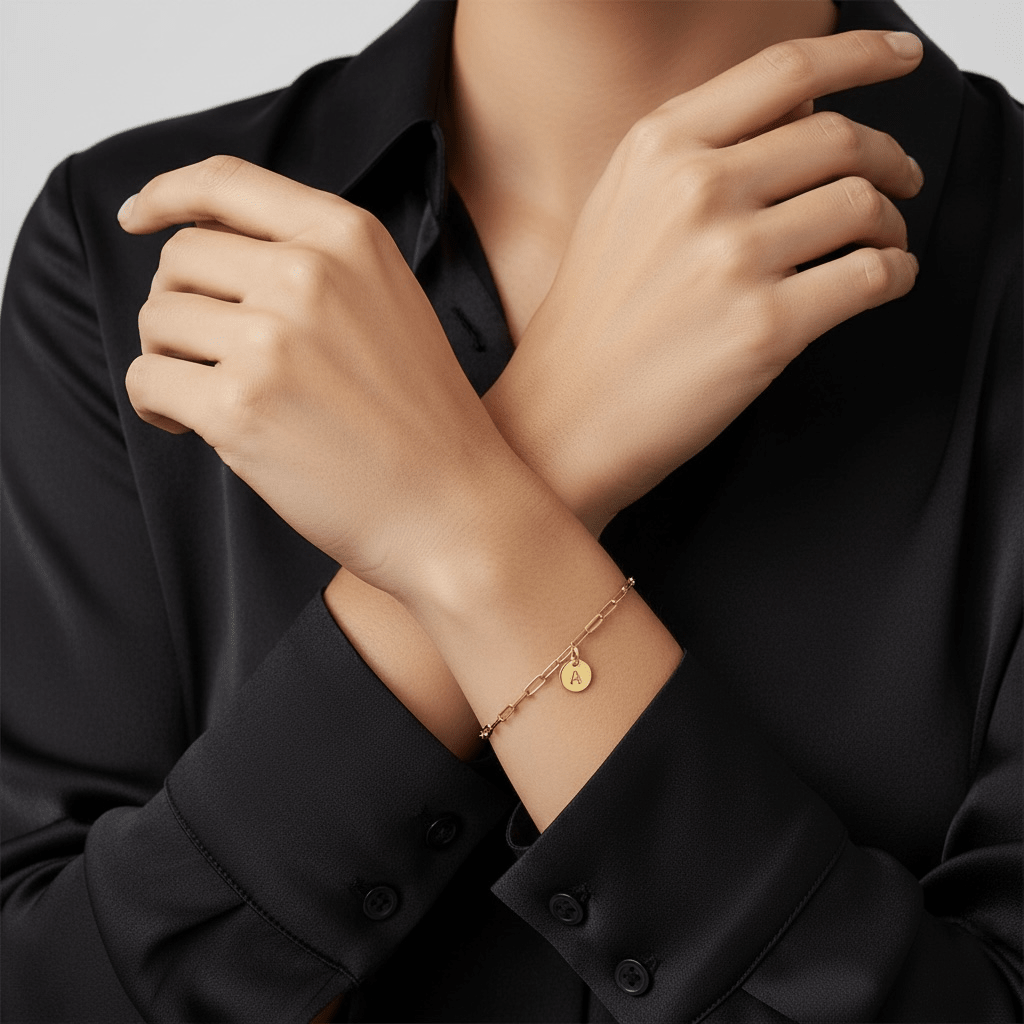 18k Gold Initial Charm ¡ª Letter X