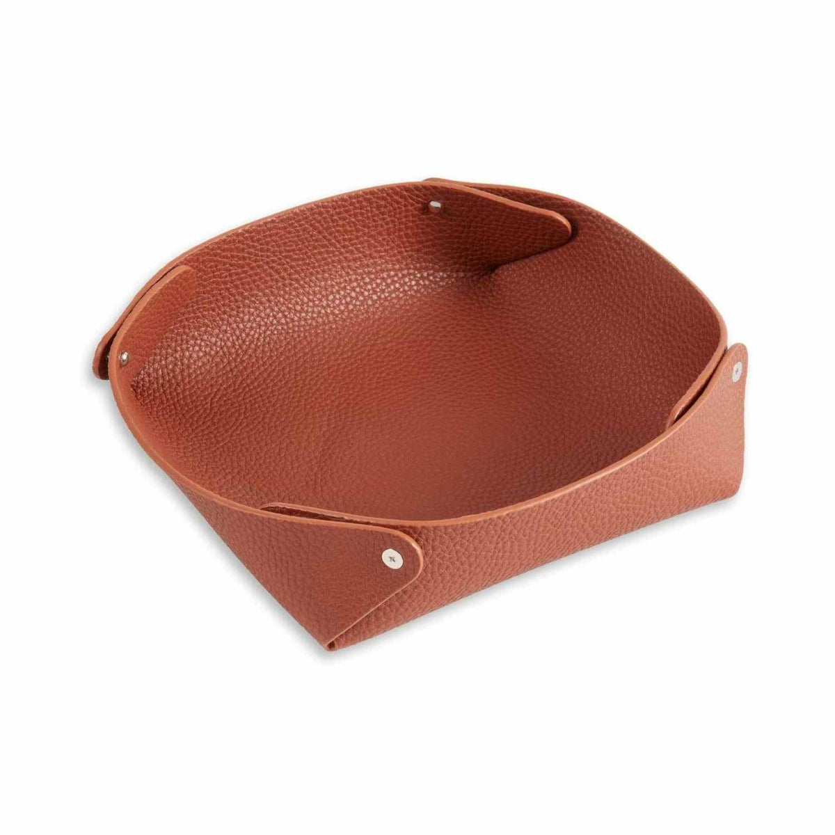 Luxe Leather Valet Tray ¨C Pebbled Finish