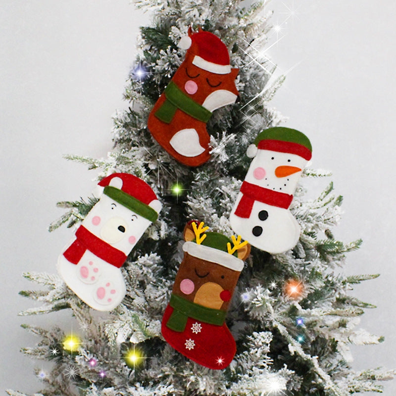 Candy Bag Snowman Deer Christmas Tree