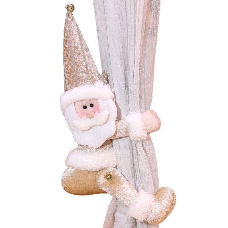Christmas Santa Snowman Reindeer Curtain Tieback