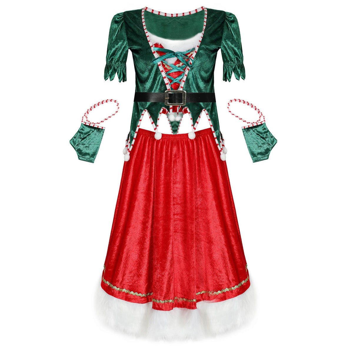 Sexy Christmas Tree Costume S-XXL Stage Cosplay Outfit