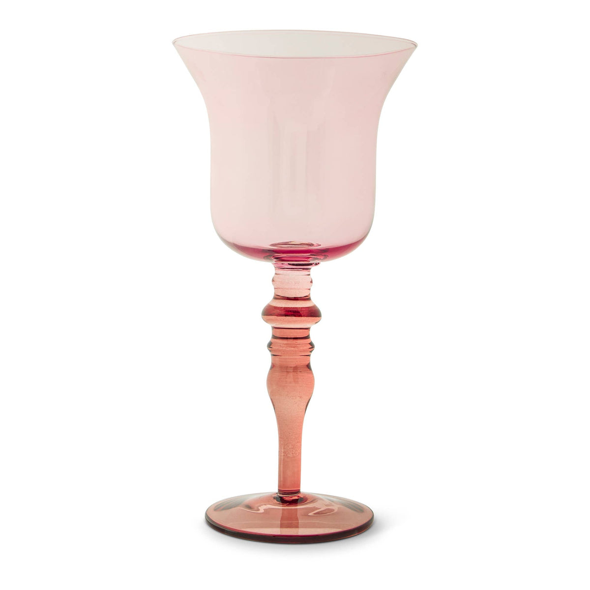 17oz Two-Tone Pink & Rust Wine Glass