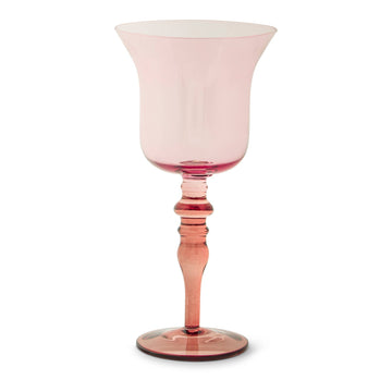 17oz Two-Tone Pink & Rust Wine Glass