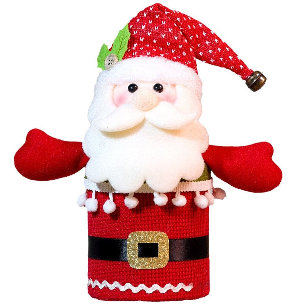 Christmas Apple Candy Gift Box With Santa Snowman Reindeer