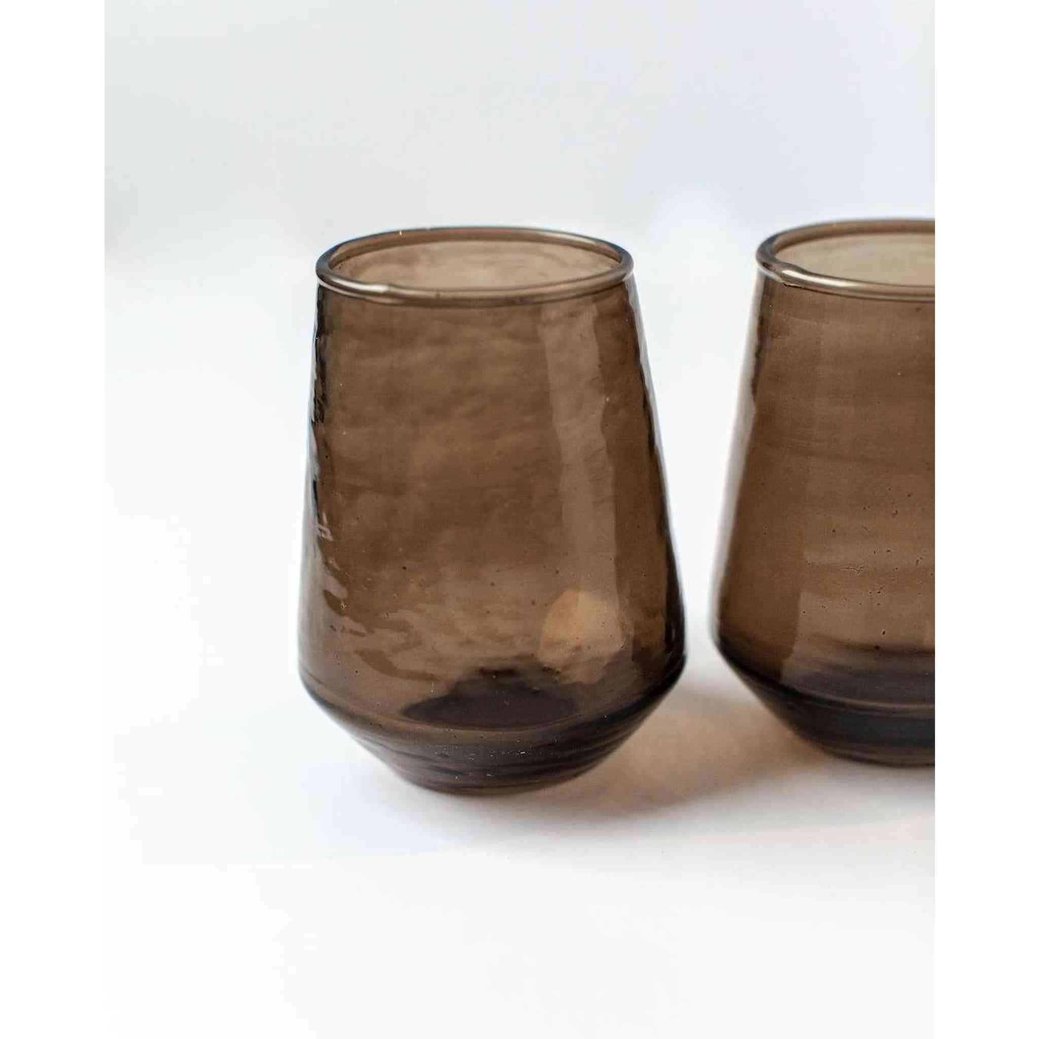 Handblown Hammered Glass Tumblers ¨C Set of 2