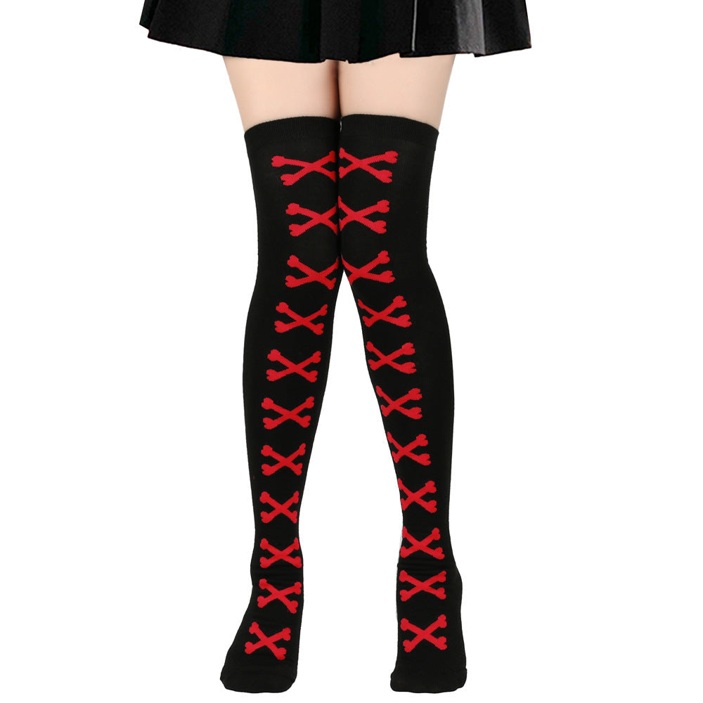 Halloween Bone Pattern Tights