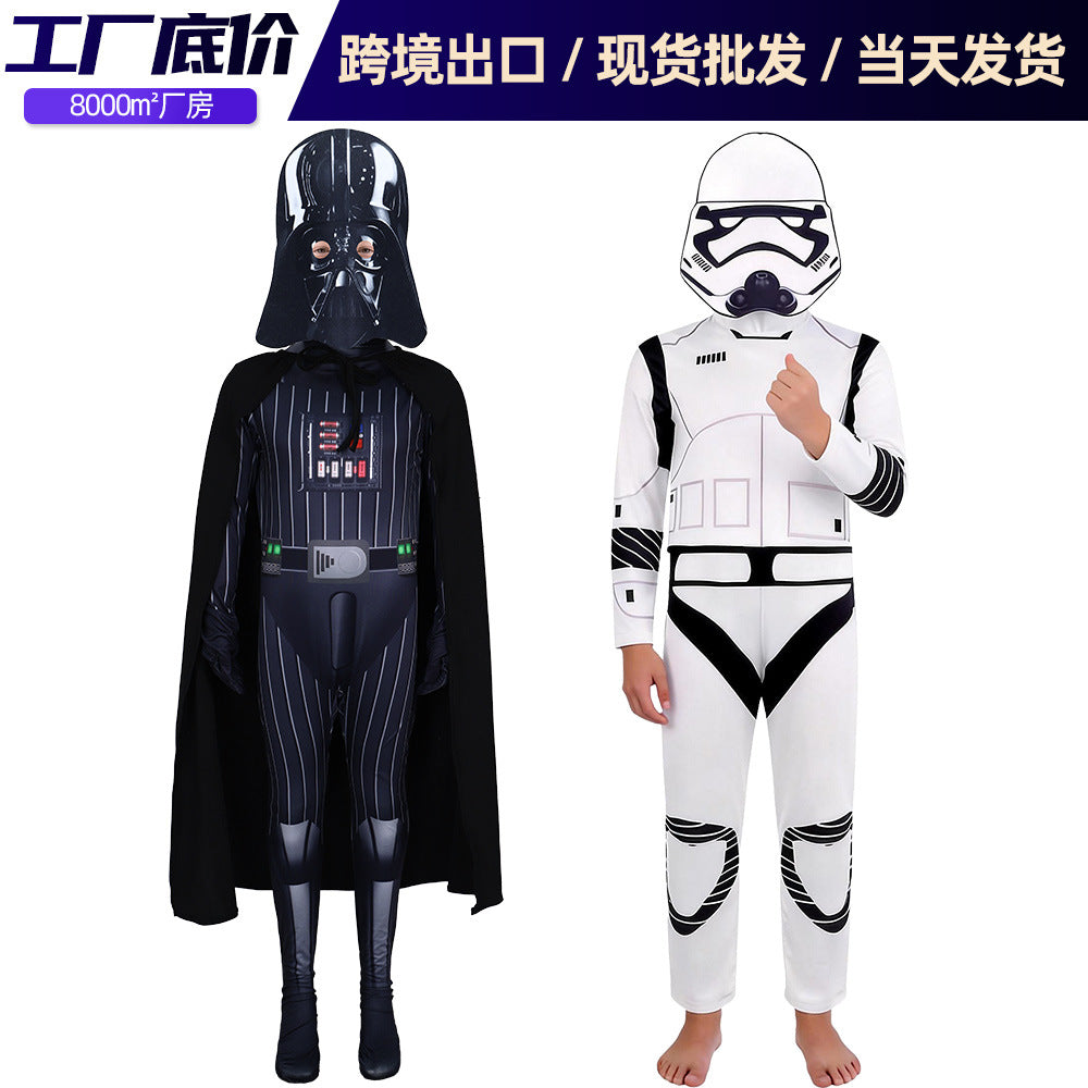 Star Wars Darth Vader Stormtrooper Cosplay Mask Cape Costume Set