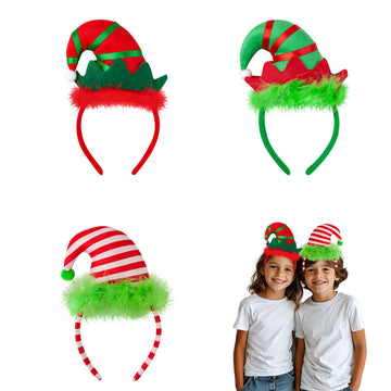 Christmas Elf Hat Headband For Kids Party Costume