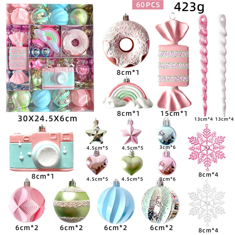 Macaron Christmas Ball Set