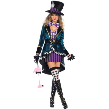 S-XXL Halloween Adult Women Magician Costume Cosplay Stage Performance