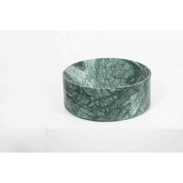 Large Empress Green Marble Deep Dish