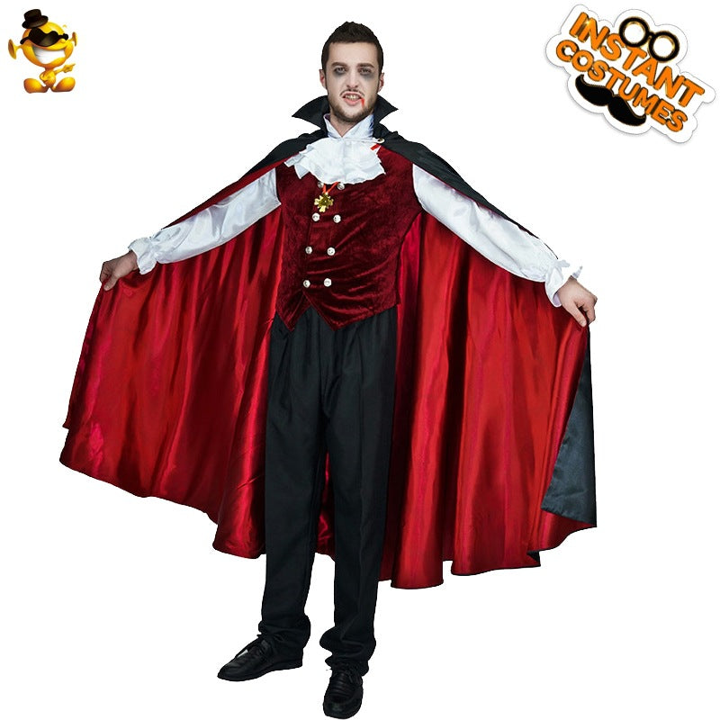 Vampire Costume For Men Halloween Party Role Play