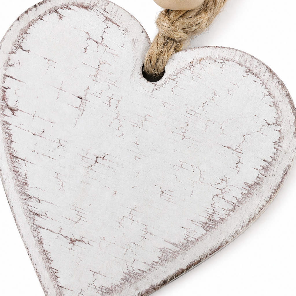 Hearth & Heart – Rustic Beaded Five-Heart Wall Hanging