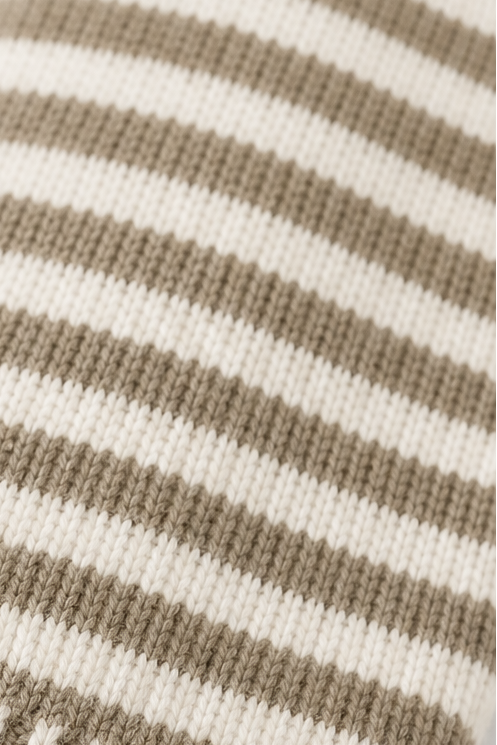 Wearbella – Striped Open-Front Knit Cardigan