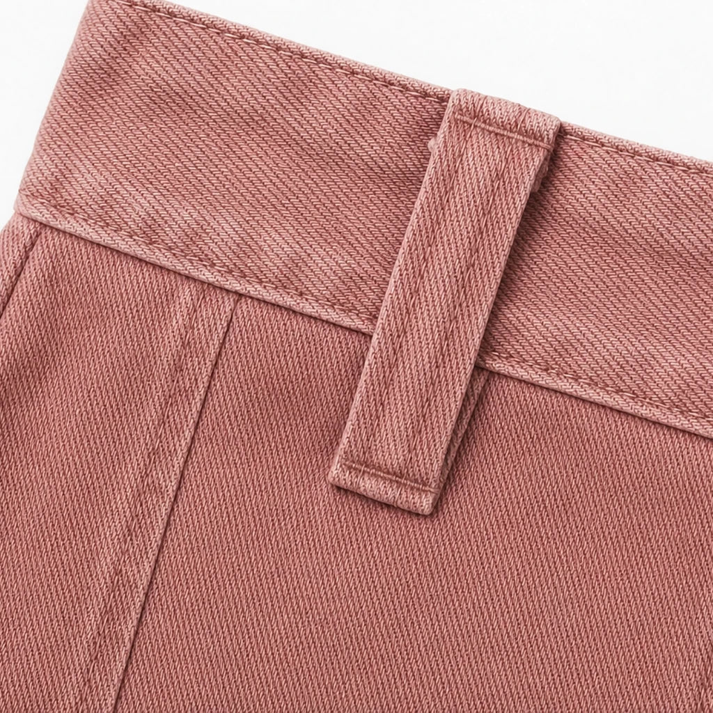 Leglength – Wide Folded-Hem Stretch Denim Flare Jeans