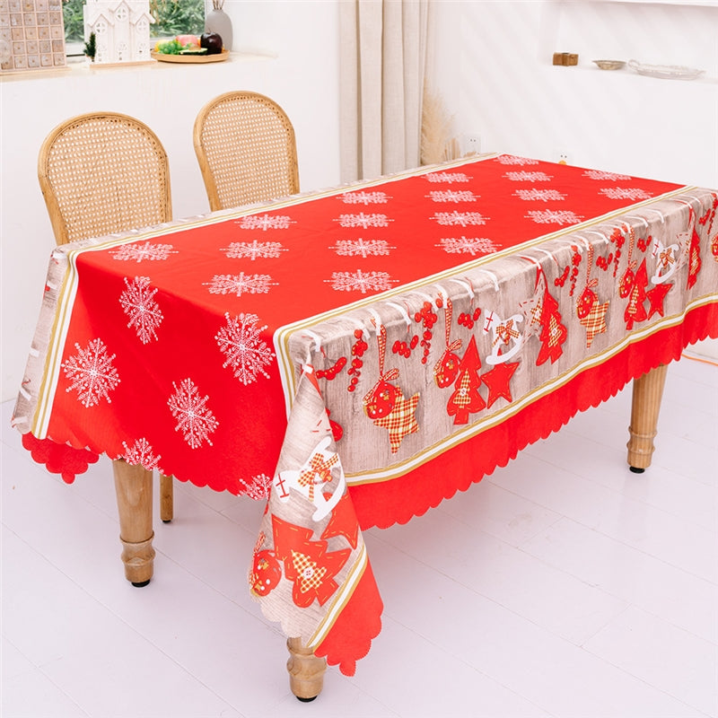 Christmas Print Tablecloth Runner