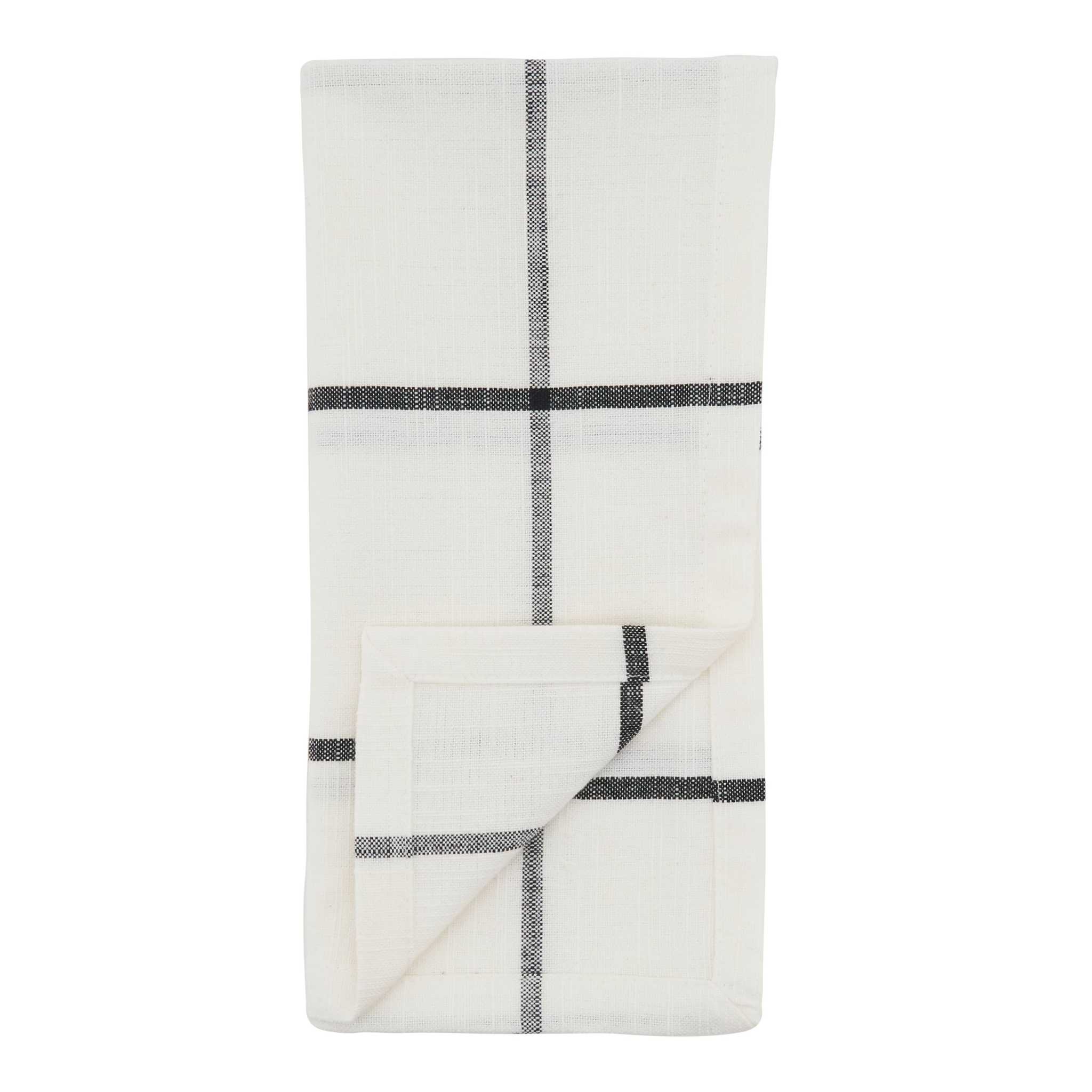 Windowpane Cotton Napkin Set (Set of 4)
