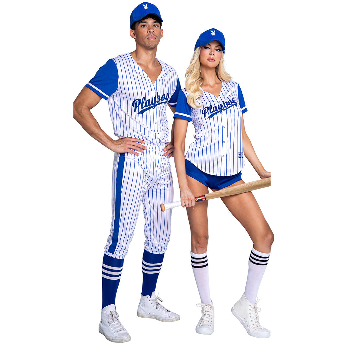 Striped Baseball Jersey S-XL, Cheerleader Costume For Party And Cosplay