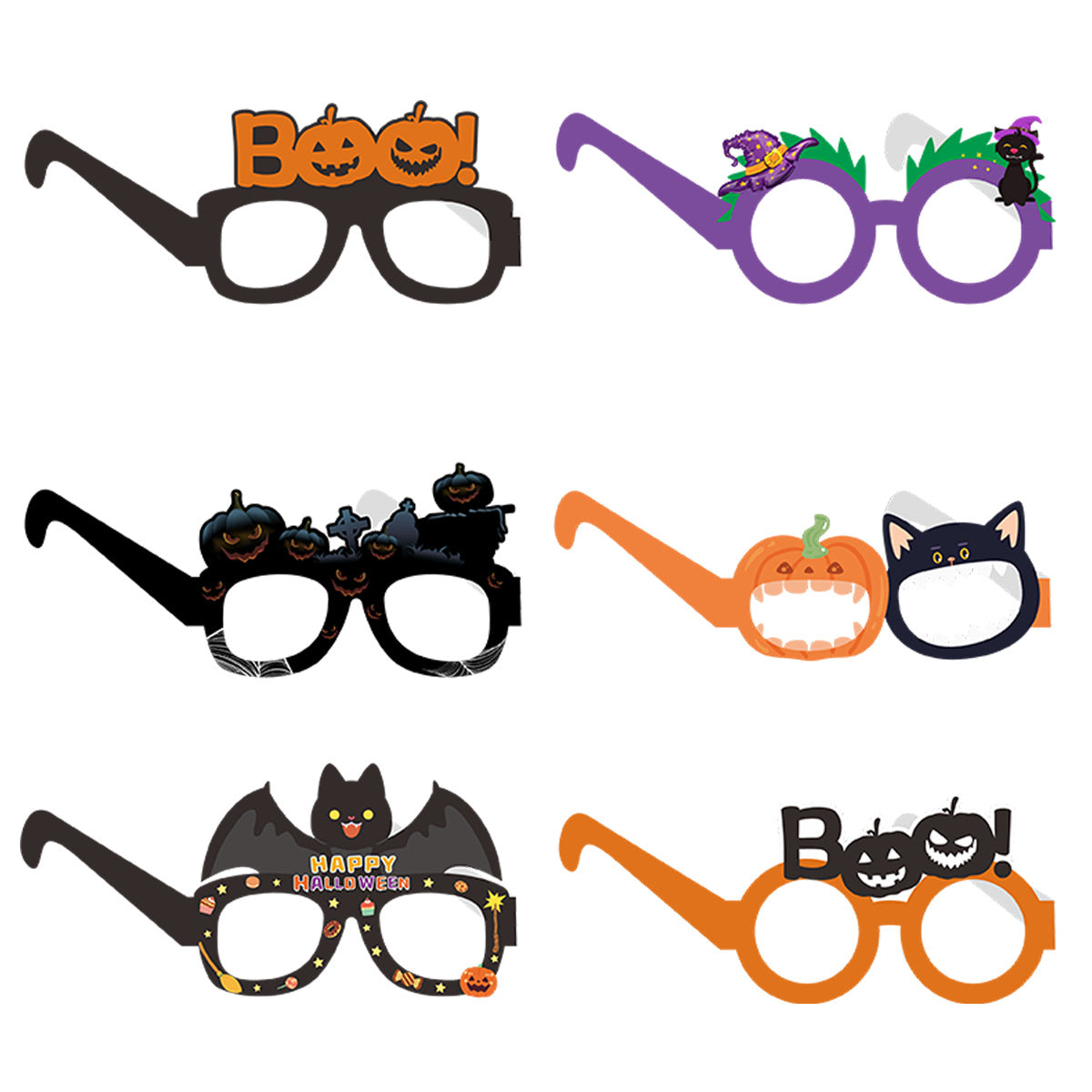 Halloween Pumpkin Bat Ghost Costume Party Glasses