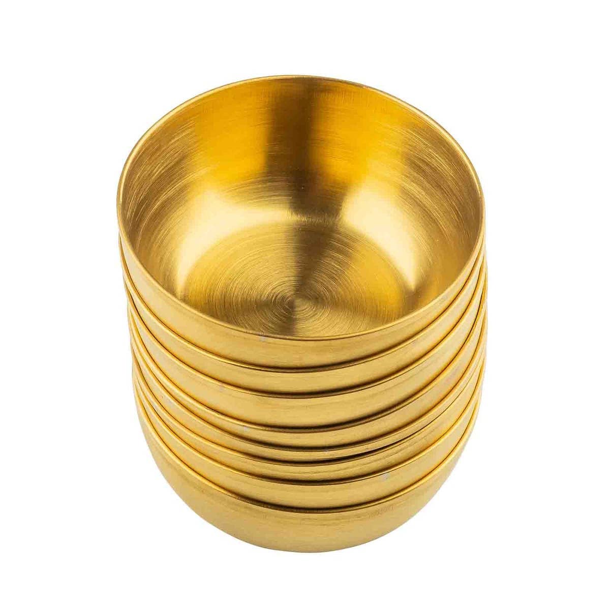 4 oz Gold Serving Bowls Set