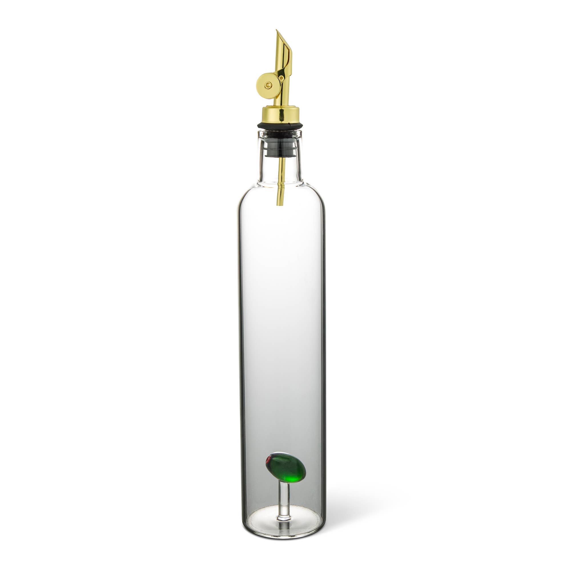 Olive Branch Oil Bottle with Gold Flip Lid ¡ª 16.9oz