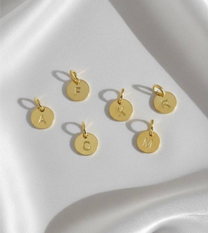 18k Gold Initial Charm ¡ª Letter I