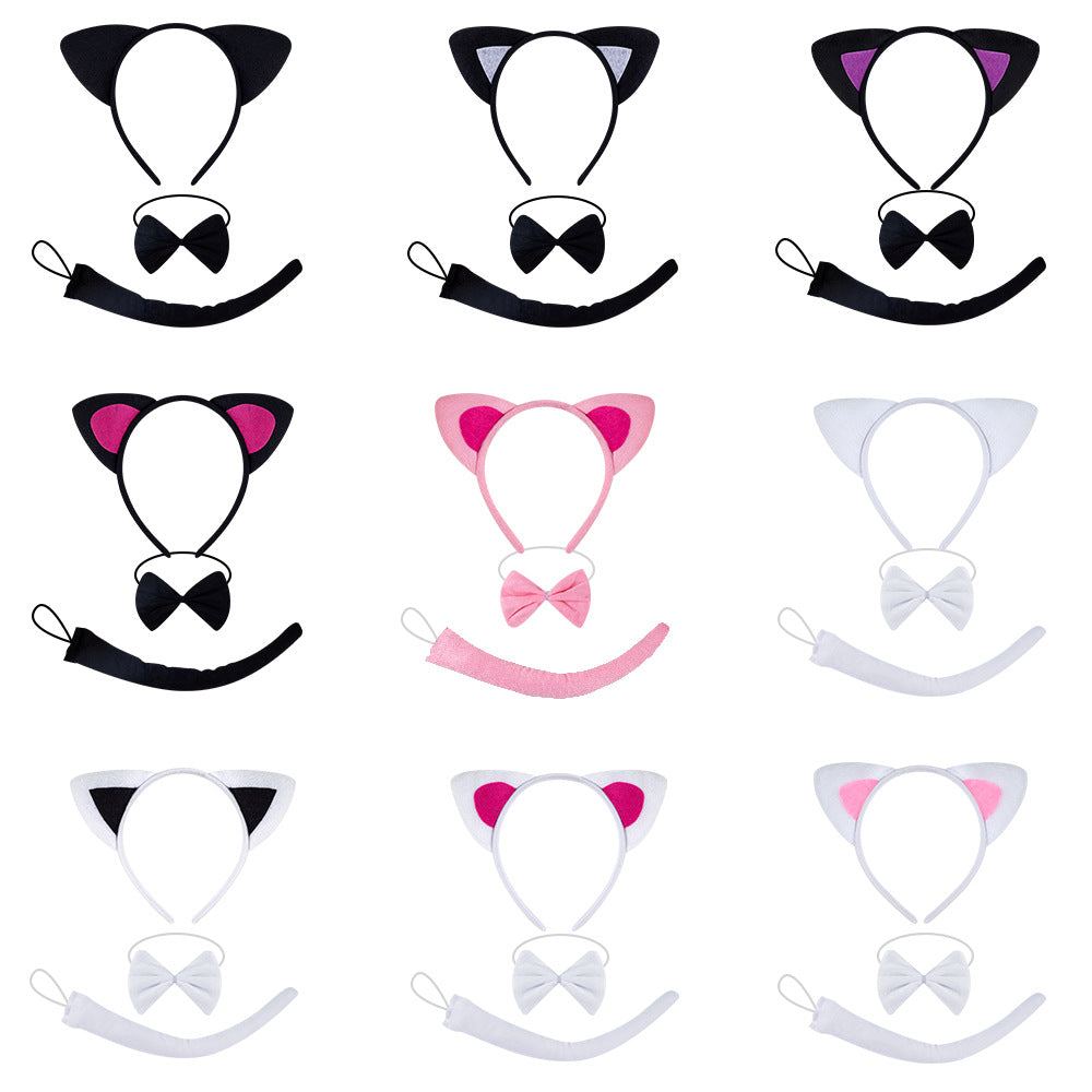 Cat Ears Headband Halloween Costume Party Animal Headwear