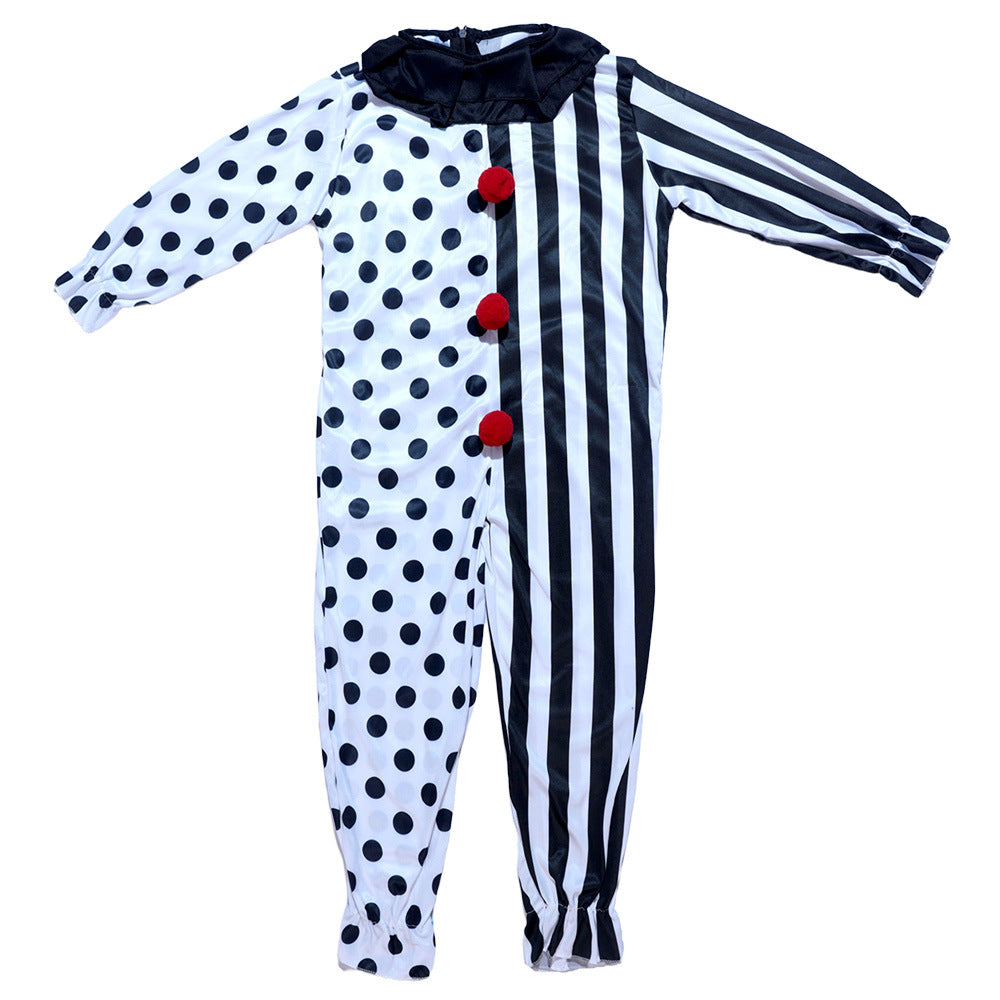 Halloween Jumpsuit Cosplay Costume Scary Clown Outfit