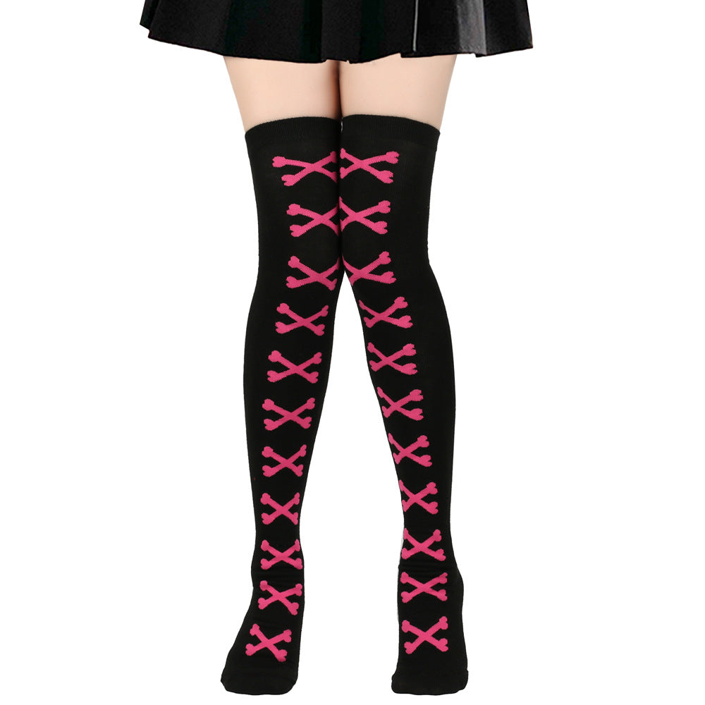 Halloween Bone Pattern Tights