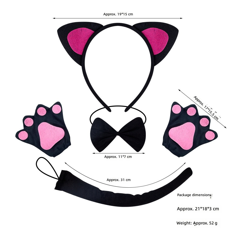Cat Ears Headband Halloween Costume Party Animal Headwear