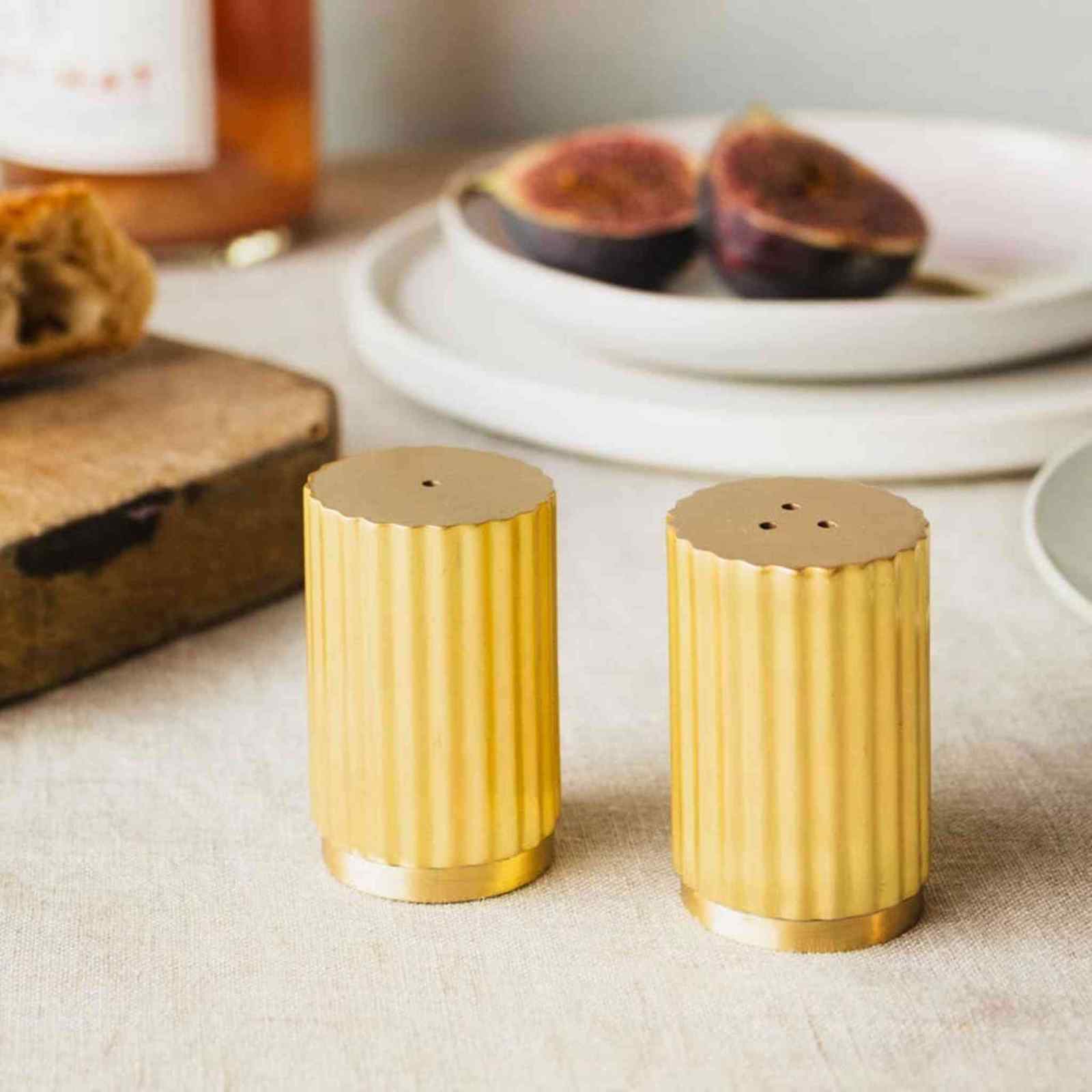 Brass Salt and pepper shakers