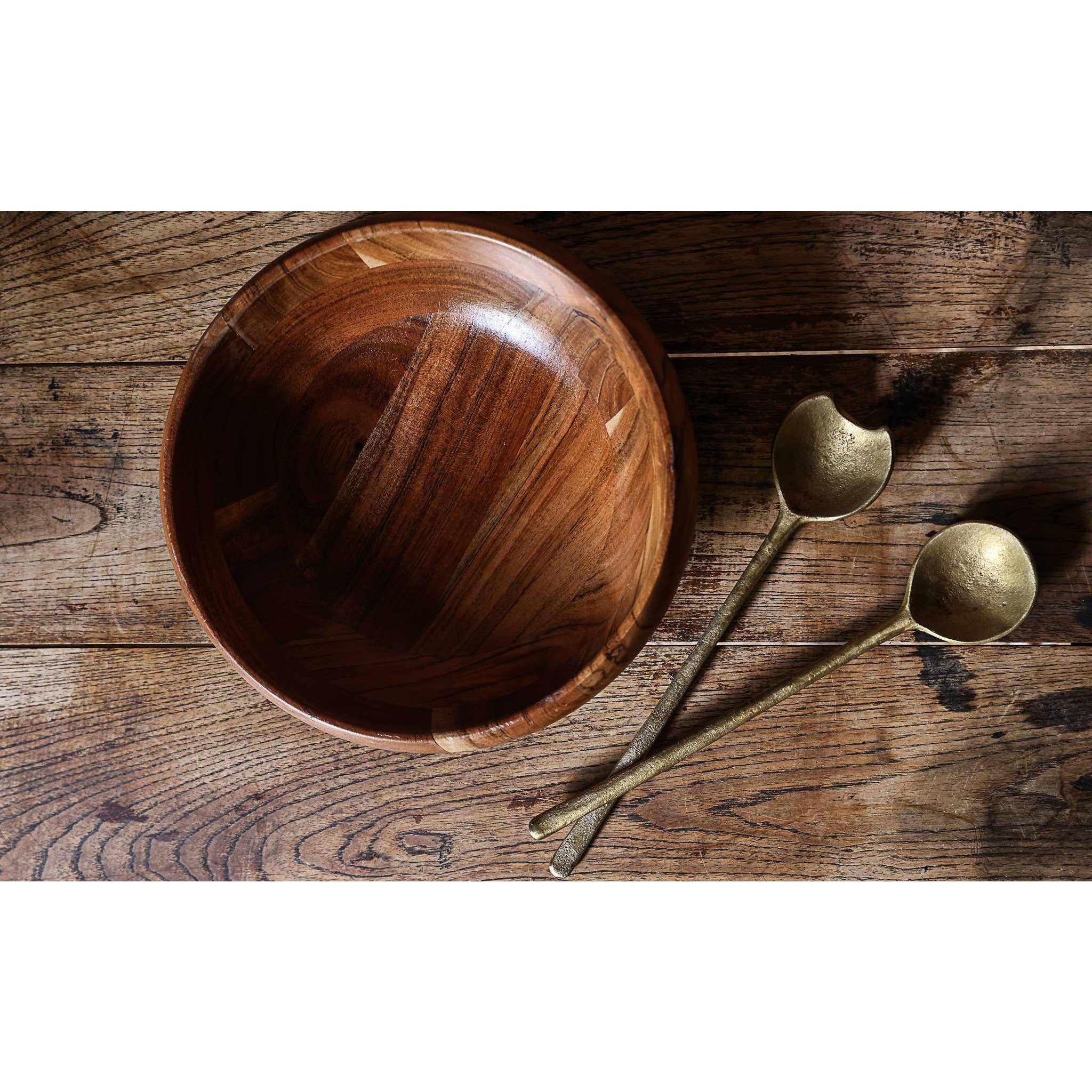 Wooden salad bowl