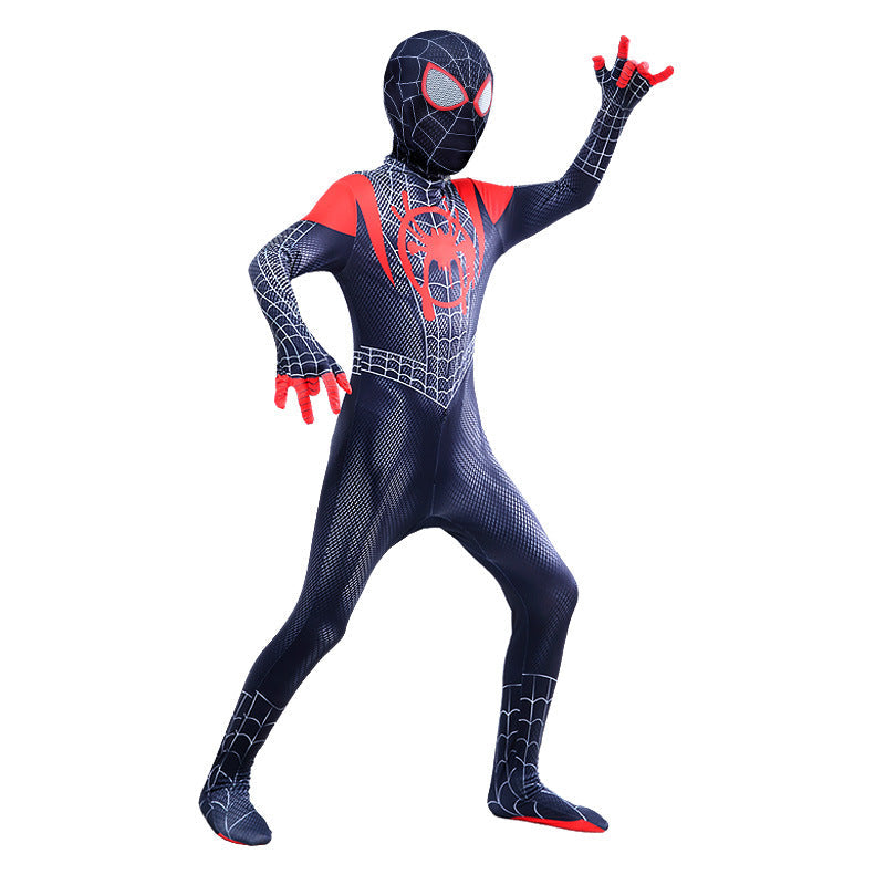 Black Red Spider Costume For Kids Halloween Cosplay