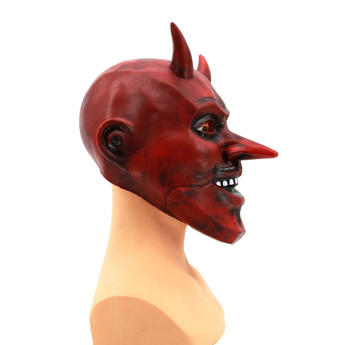 Halloween Red Devil Face Mask Cosplay Gloves Prop