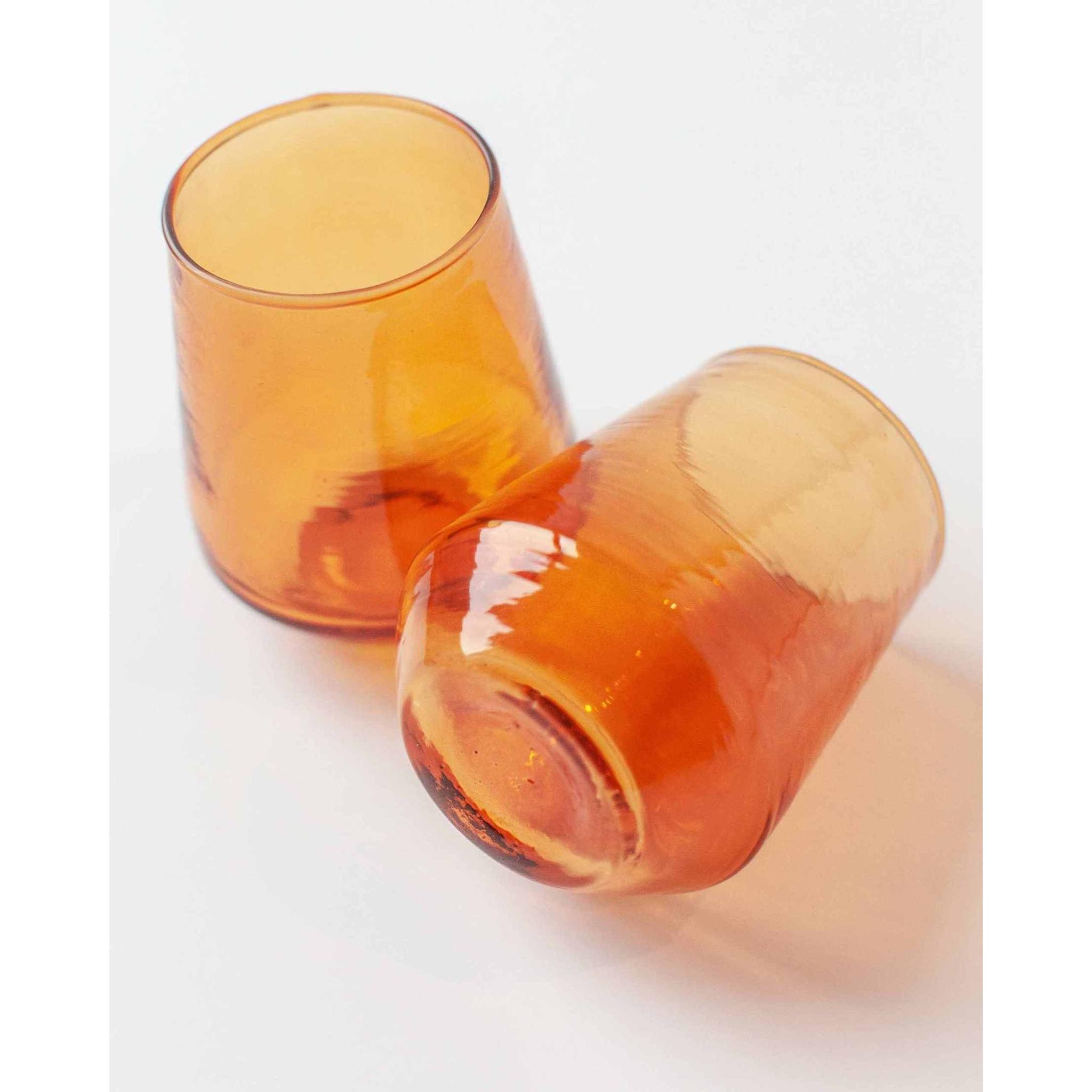 Handblown Hammered Glass Tumblers ¨C Set of 2