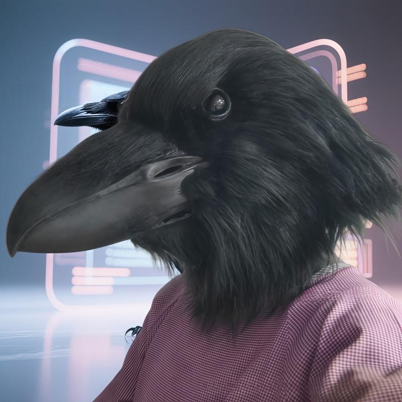 Realistic Animal Eagle Bulldog Parrot Mask Halloween