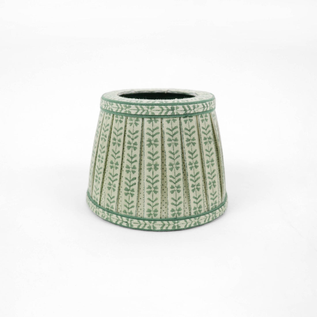 Block Printed Poldina Lampshade Cover - Mint Sky Rhea