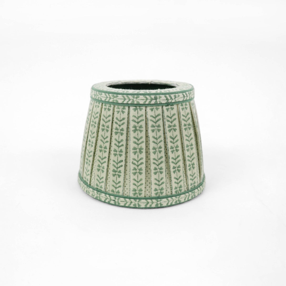 Block Printed Poldina Lampshade Cover - Mint Sky Rhea