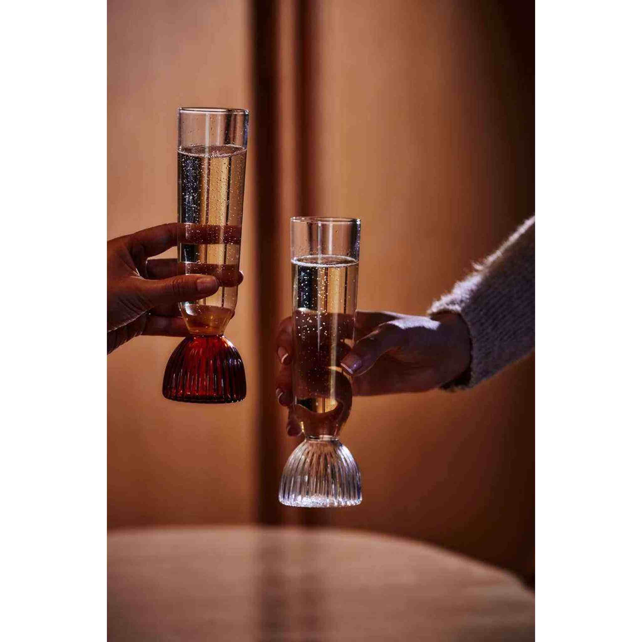 Amber Kairos Champagne Flute | Set of 2