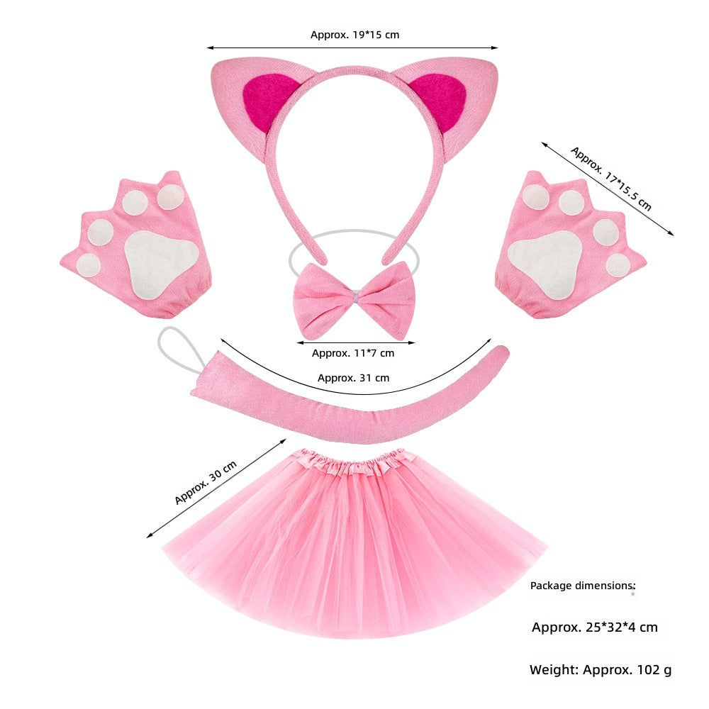 Cat Ears Headband Halloween Costume Party Animal Headwear