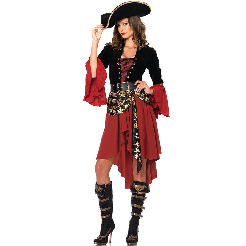 Plus Size Women's Halloween Pirate Costume Cosplay