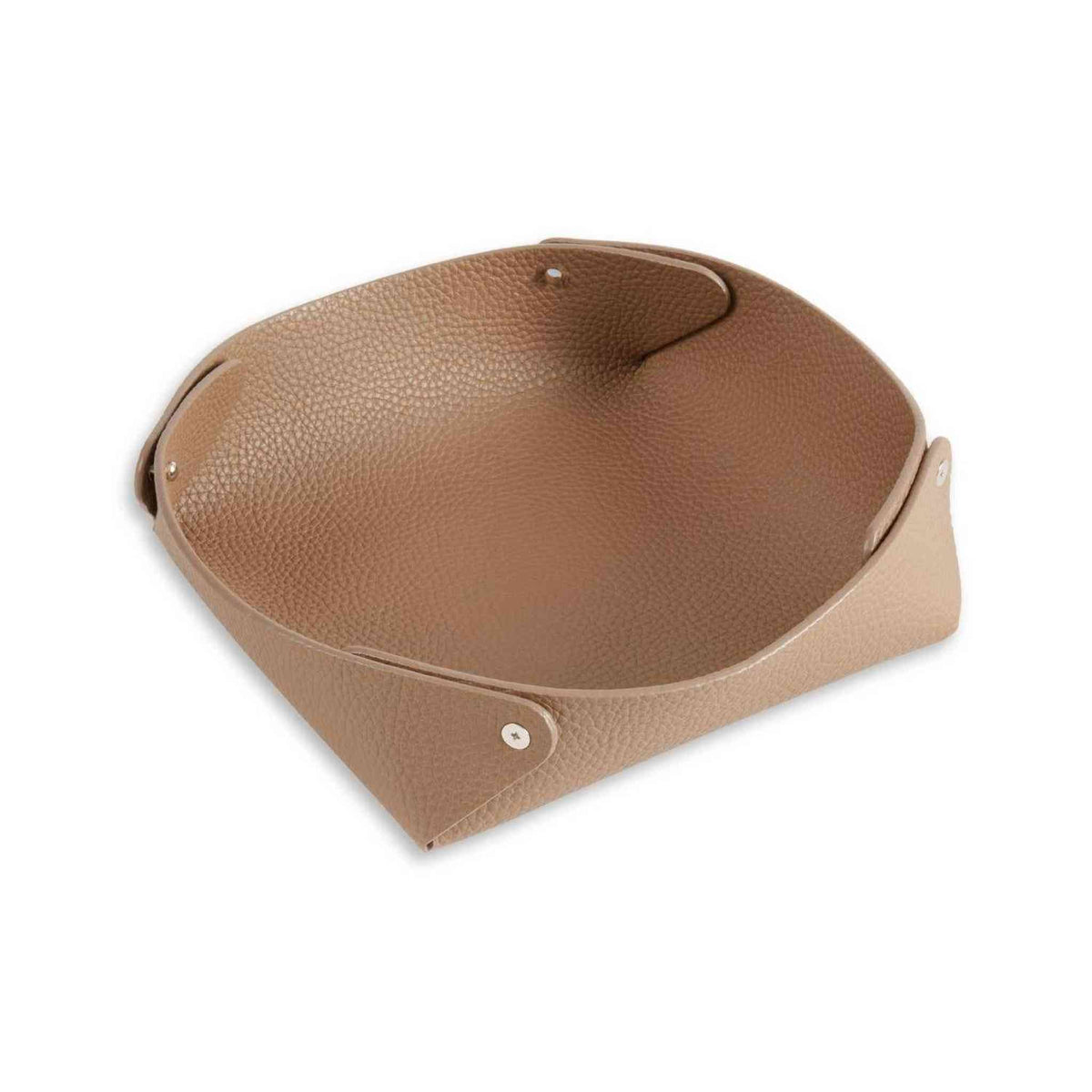 Luxe Leather Valet Tray ¨C Pebbled Finish