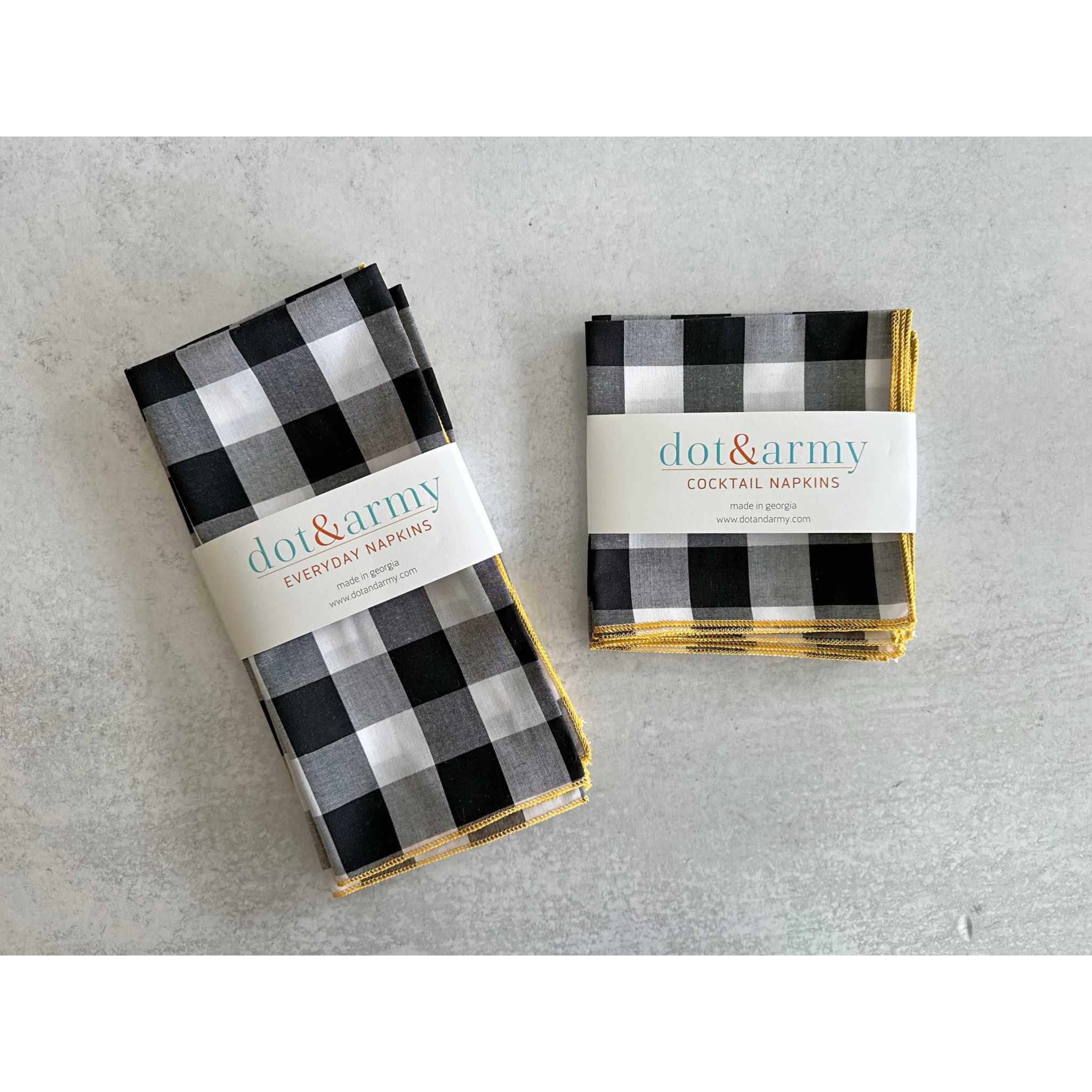 Gingham Check Cloth Napkins Set