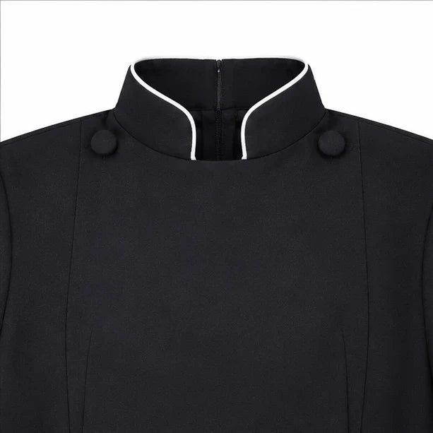 Vespera – High-Collar Cross-Detail Clergy Robe