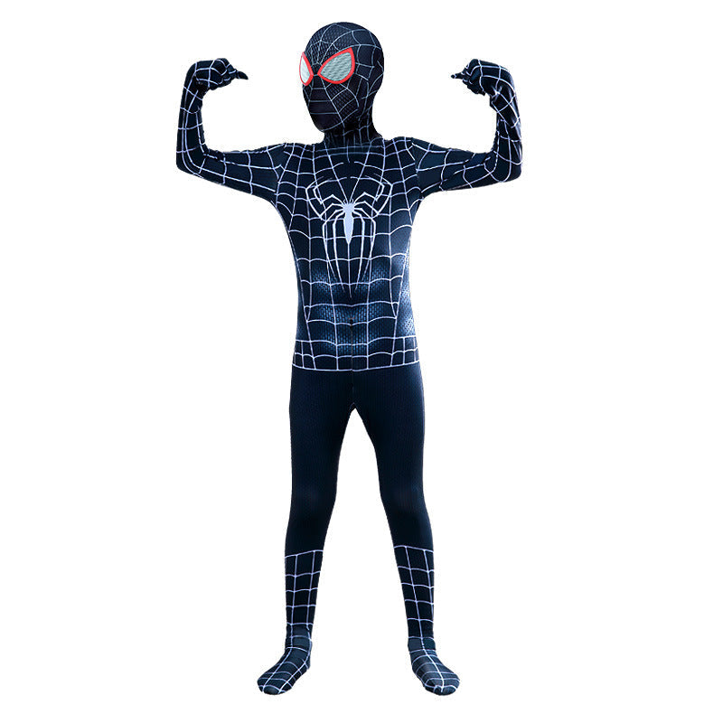 Black Red Spider Costume For Kids Halloween Cosplay