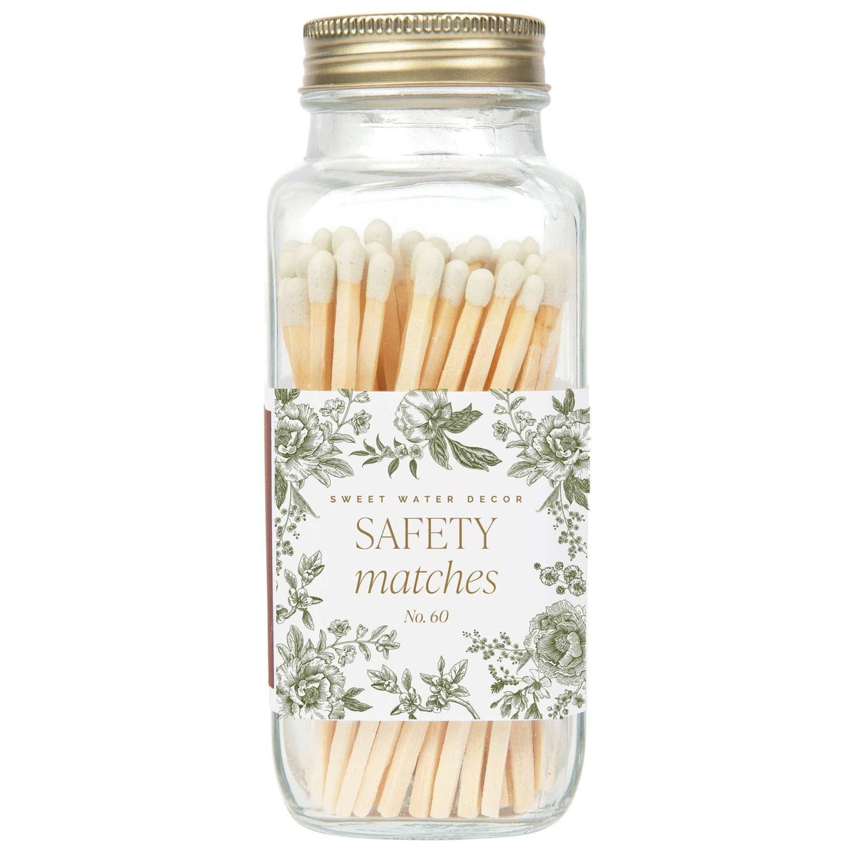 Green Delft White Tip Safety Matches